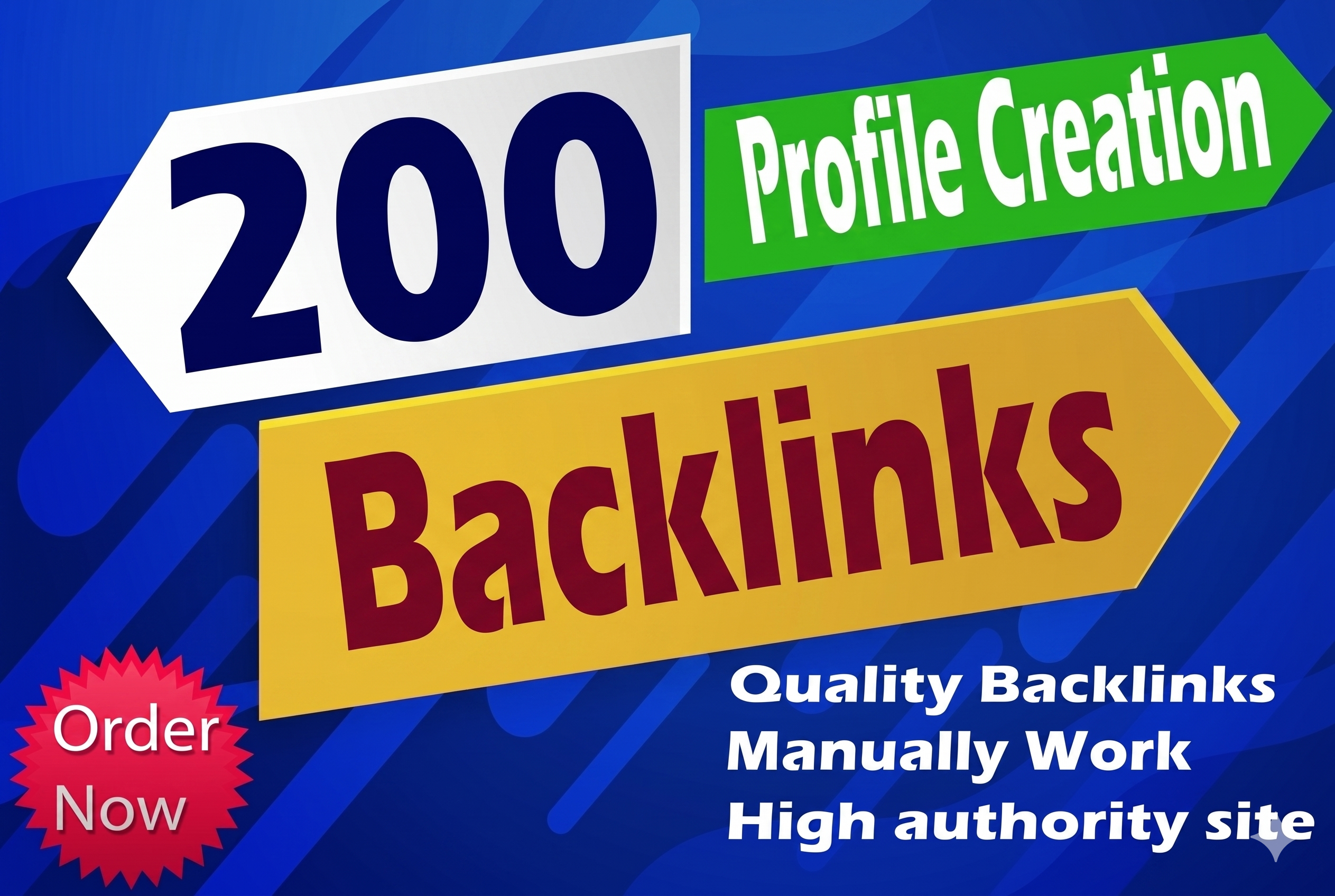 I will create 200 High Quality Profile Backlinks DA 5...