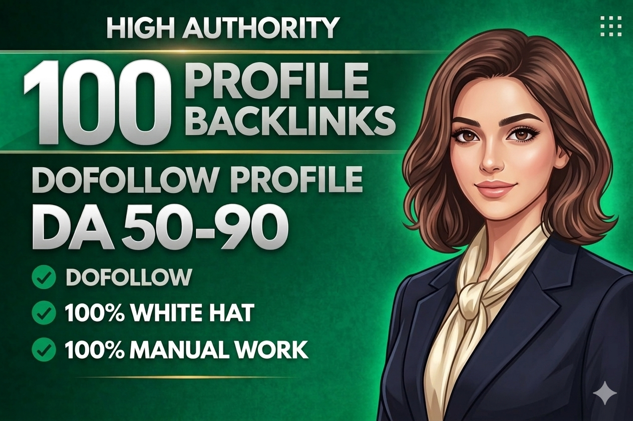 Get 100 High Authority Profile Backlinks for Better S...