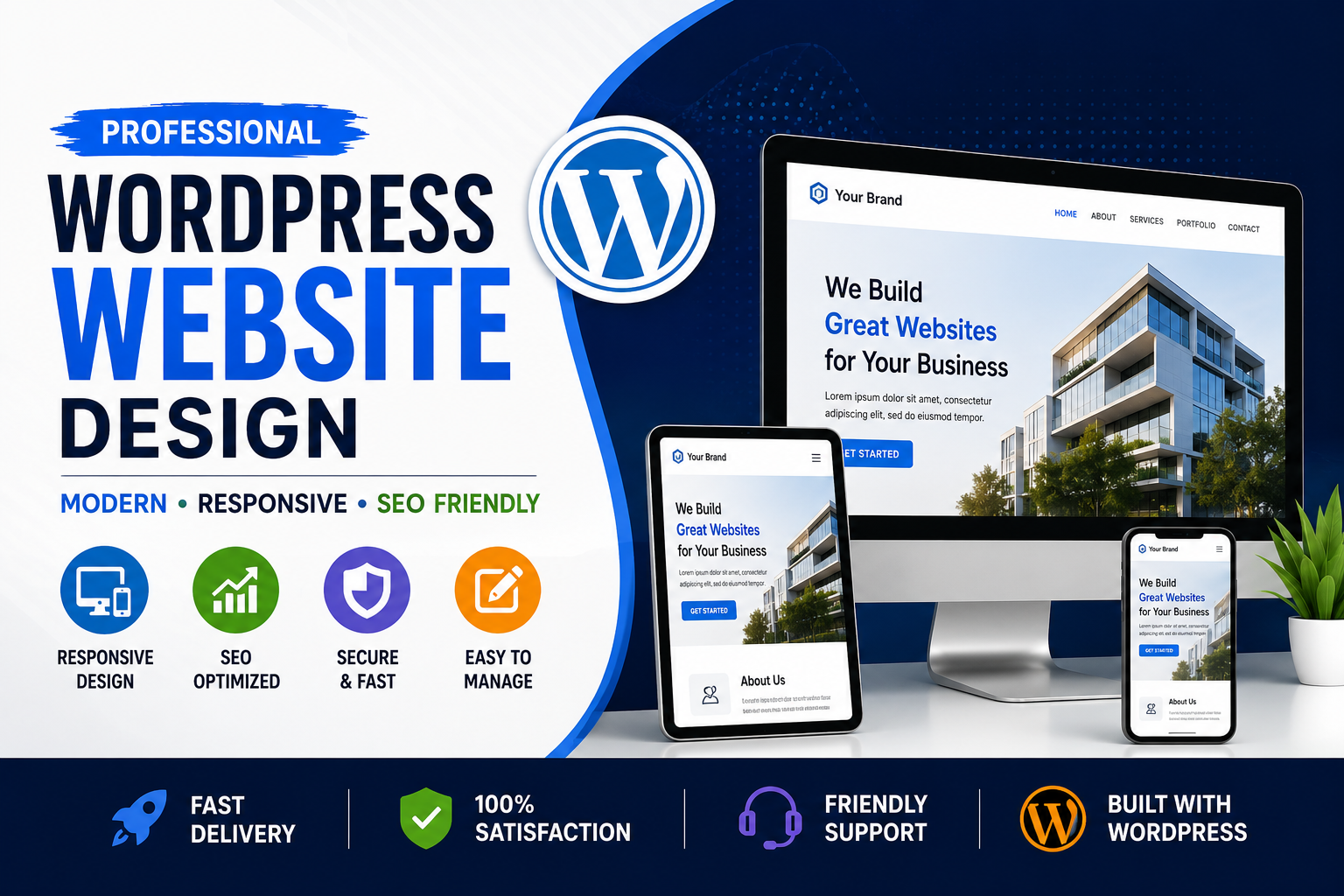 Design Professional WordPress Business Website or Blo...
