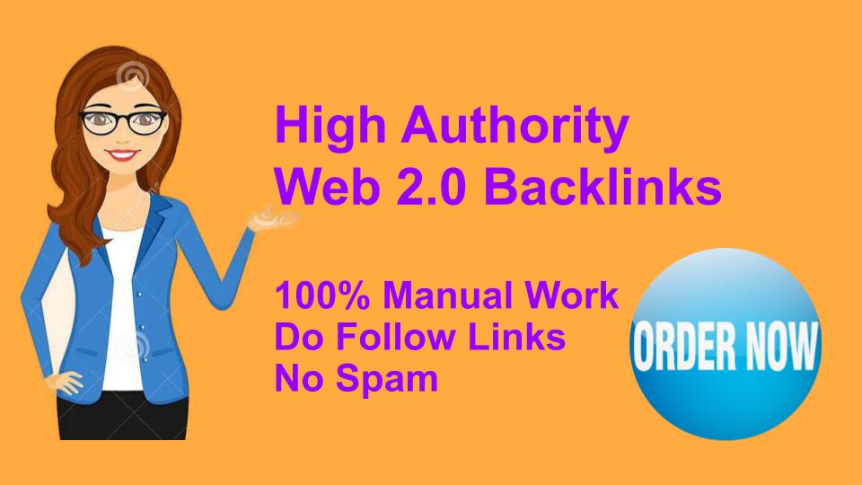 I will get 50+ web 2.0 High DA Backlinks and incresse...