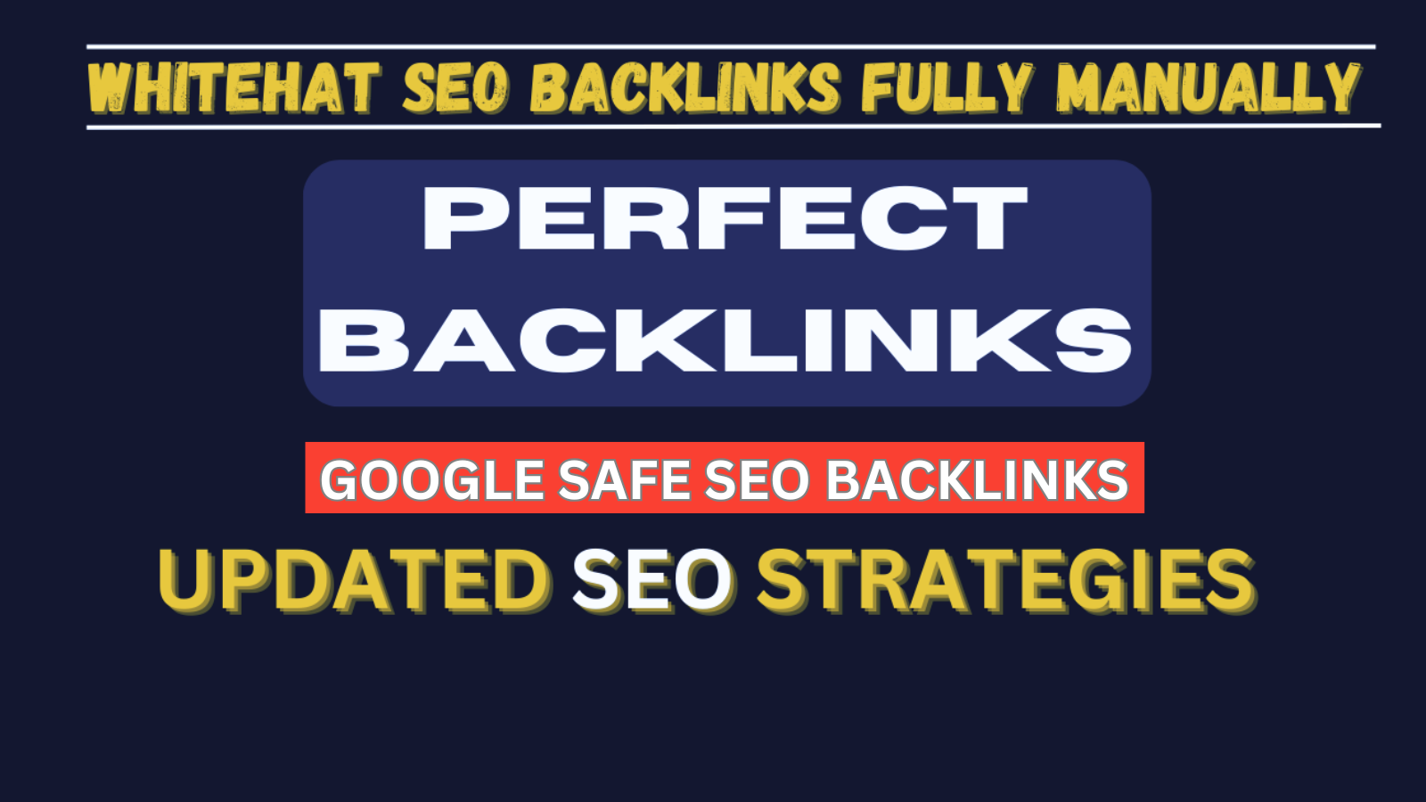 I will do perfect backlinks white hat link building s...