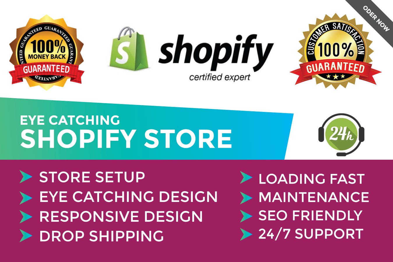 I will build a high converting shopify website or sho...