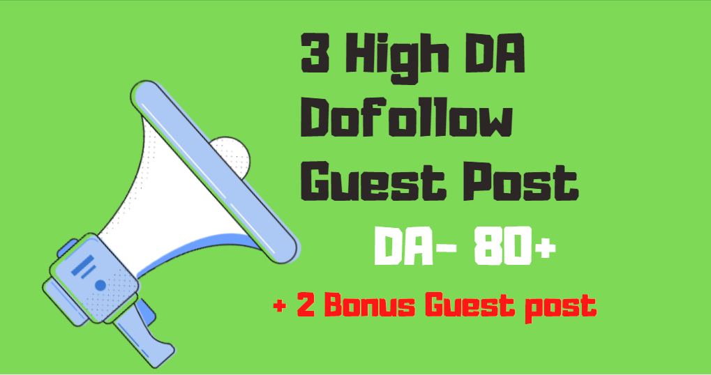 Write and publish 3 Dof0llow Guest post backlinks On ...