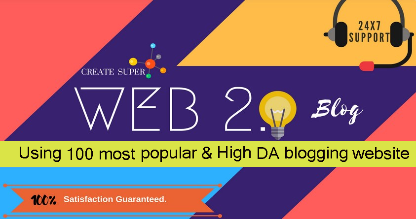 Write and Publish 100 Super Web 2.0 blogs Post SEO Ba...