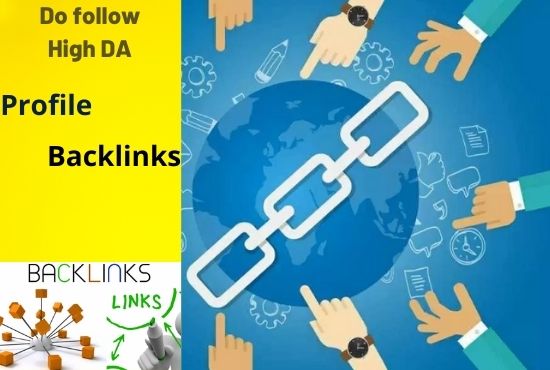 Provide you 30 manually Do follow high DA profile bac...