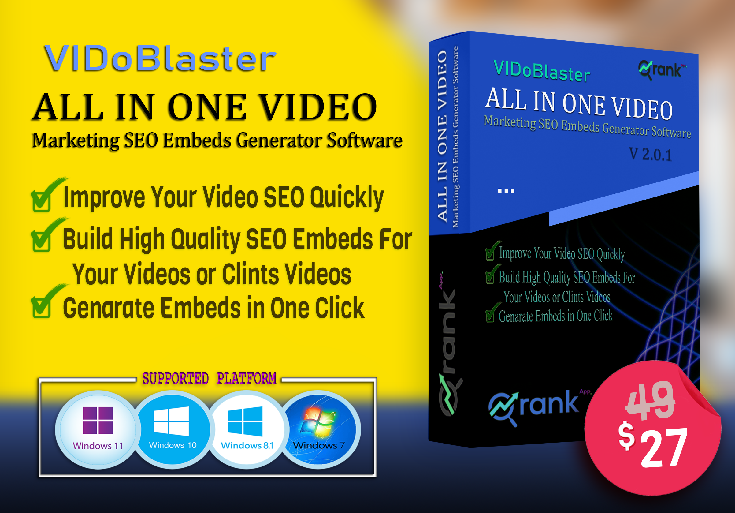 PayPal Accepted - VIDoBlaster - 60 Day License- All i...