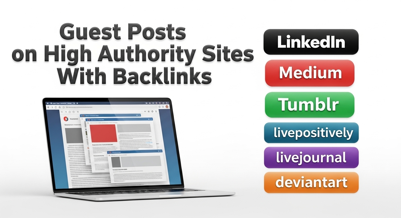 Write and Publish 20 Unique Guest Posts on High Autho...