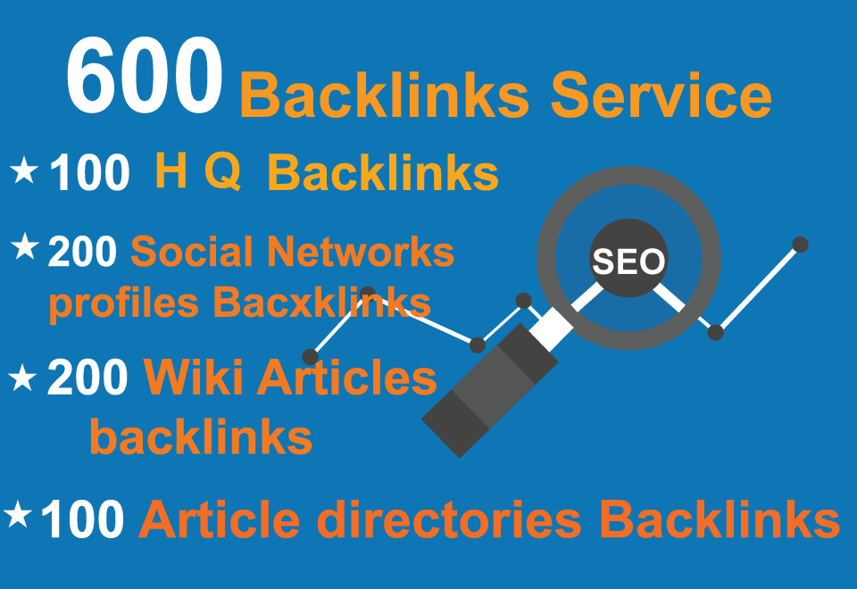 100 Backlinks, 200Backlinks, 200 Wiki ariticles, 1...