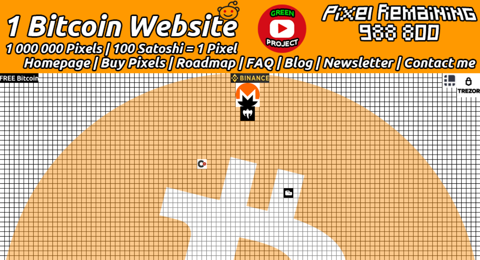 Buy Pixels on 1 Bitcoin Website and Plant for the Pla...