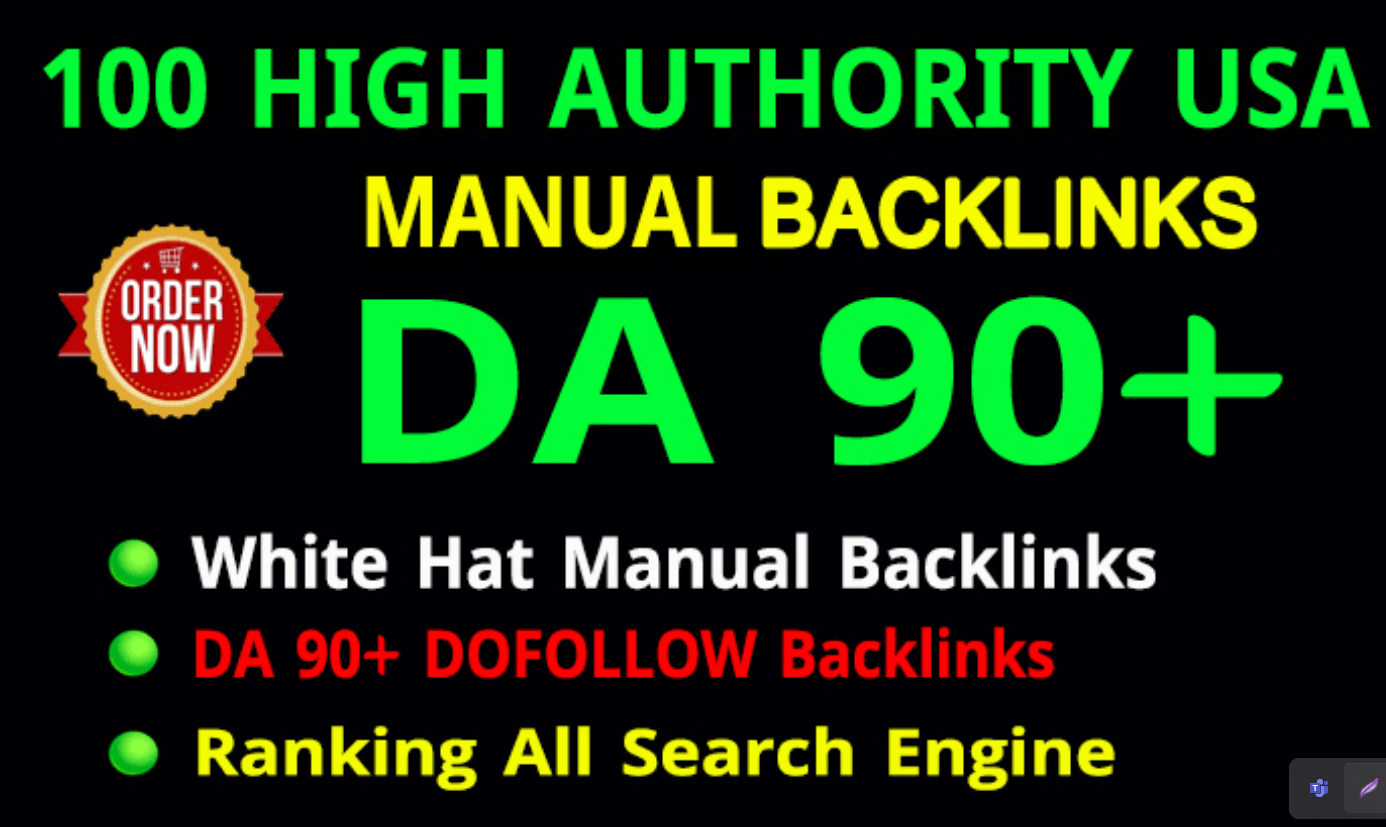 provide you 100 high authority USA powerful link buil...