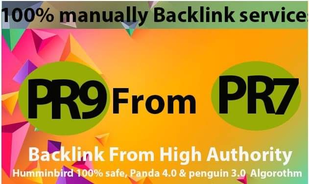 I will manually do 40 PR9 Profile Backlinks from High...