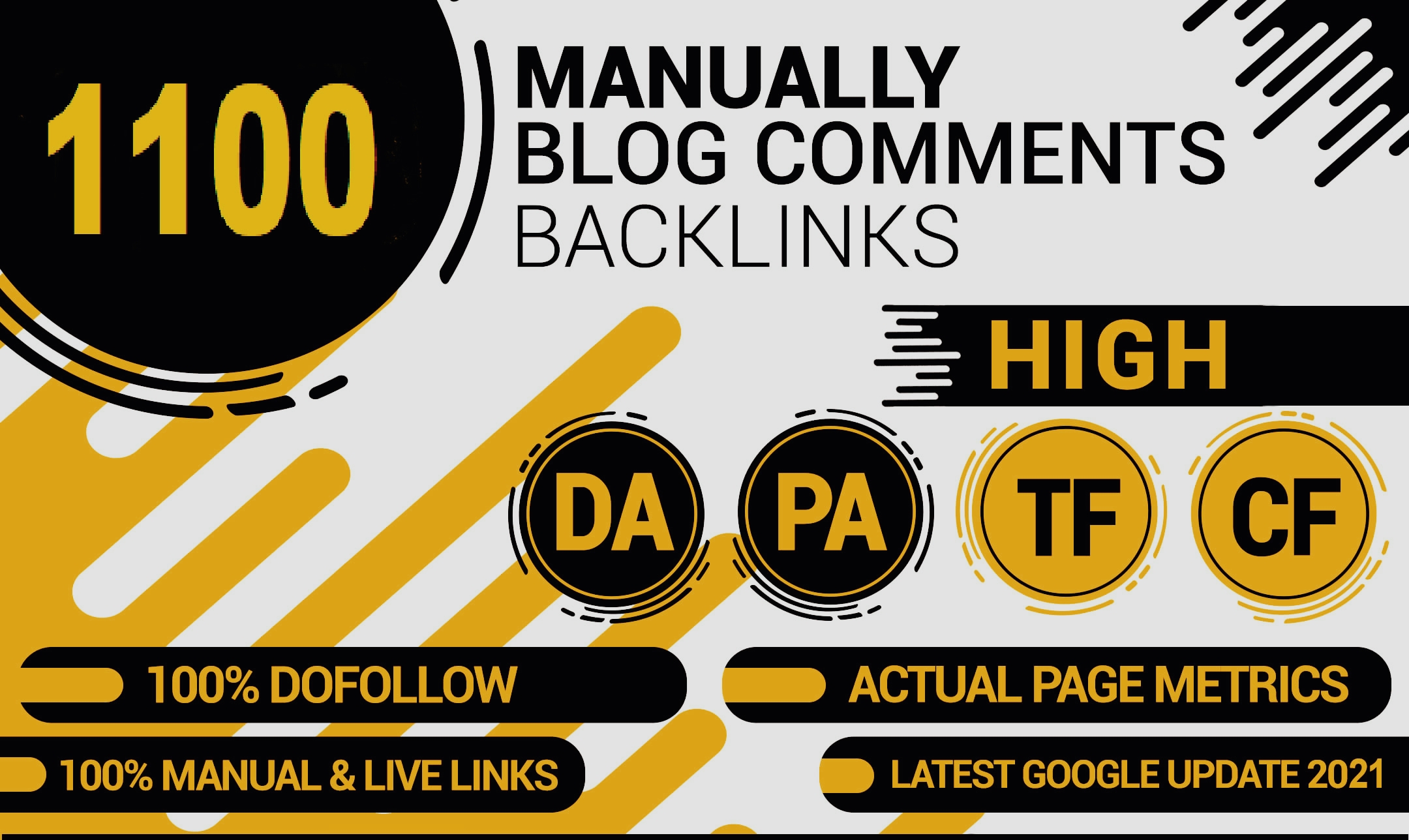 I will handmade 1100 dofollow bl0g comments backlinks...