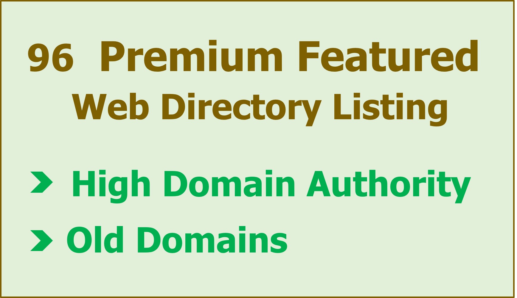 96 Premium Featured Web Directory Listing, Manual Su...