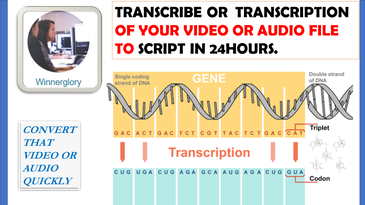 TRANSCRIBE ENGLISH AUDIO OR VIDEO TO SCRIPT ACCURATEL...