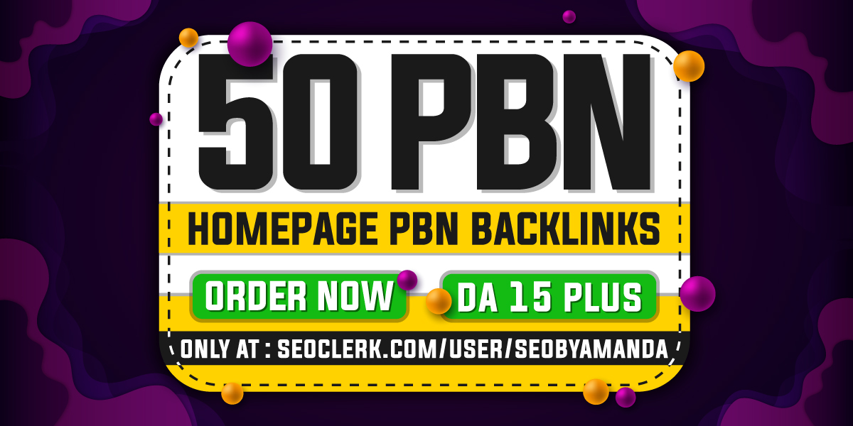 50 PBN Backlinks High DA Dofollow and index Domains