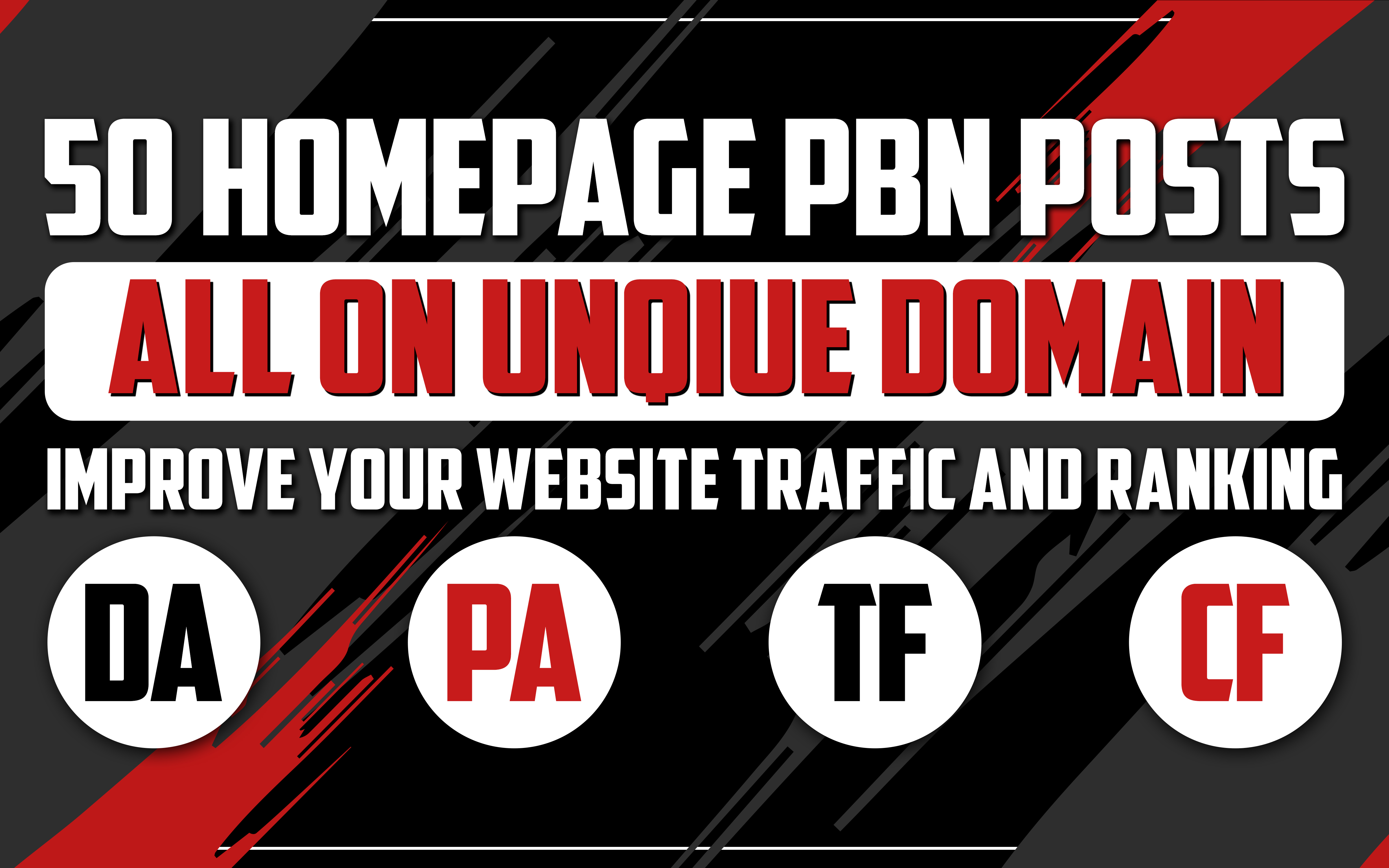 BUILD - 50 - HomePage PBNs Backlinks With High DA/PA/...