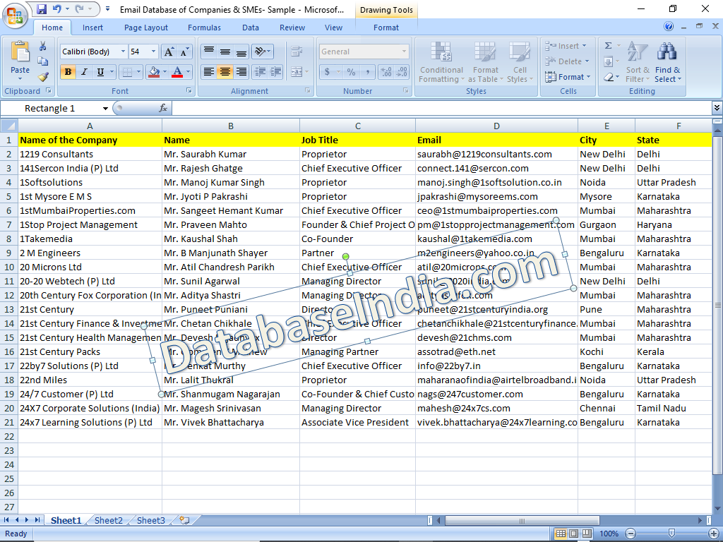 I will provide indian email database of companies and...