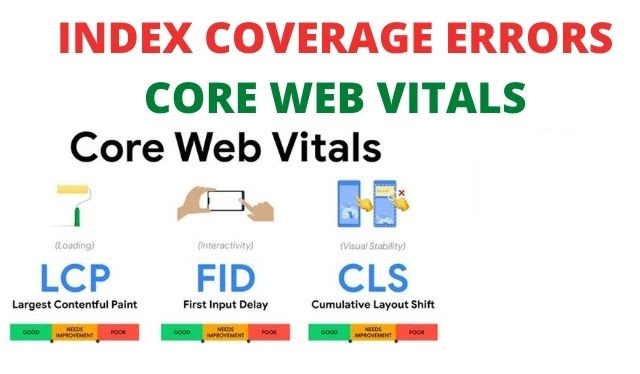 I will fix index coverage errors, improve core web v...