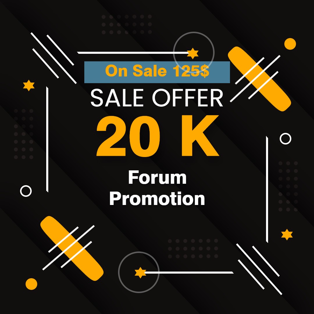 20K Forum Promotion Service Permanent connection guar...