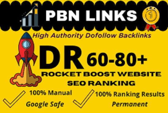 10 HIGH Quality DR 60 to 80 Homepage Created DR 60 Pl...