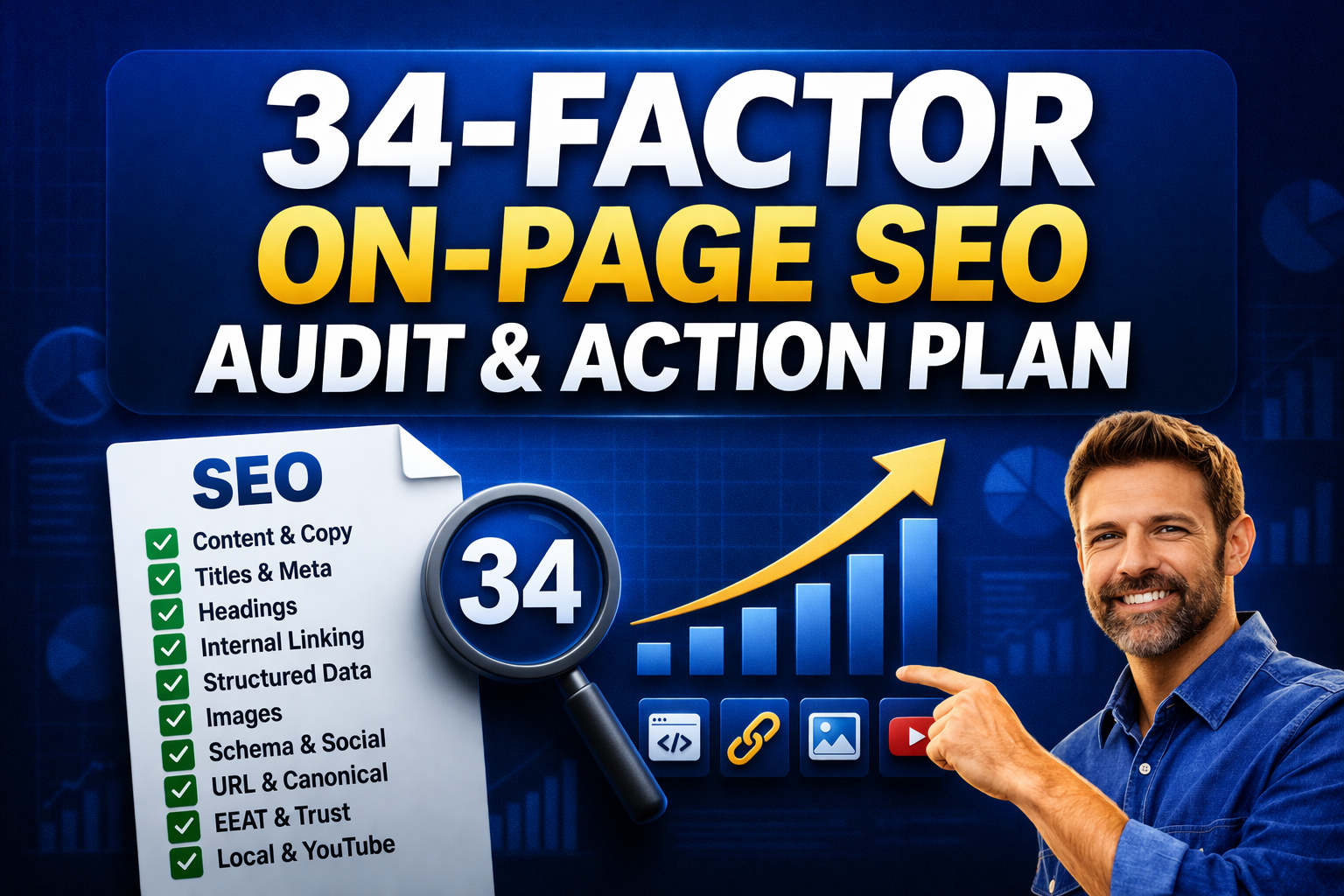 I will audit 34 on page SEO factors for higher rankin...