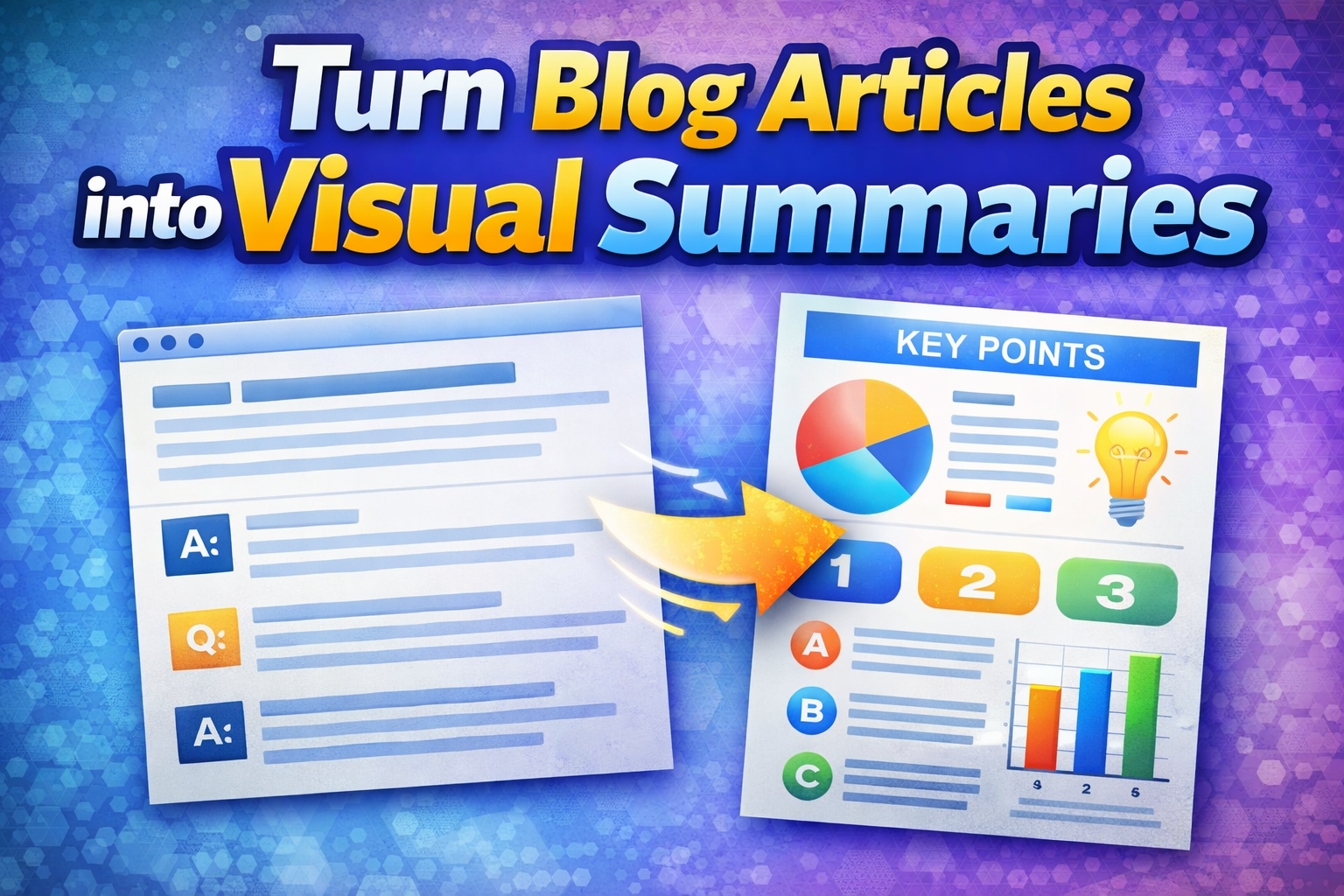 I will turn your blog article into a visual summary i...