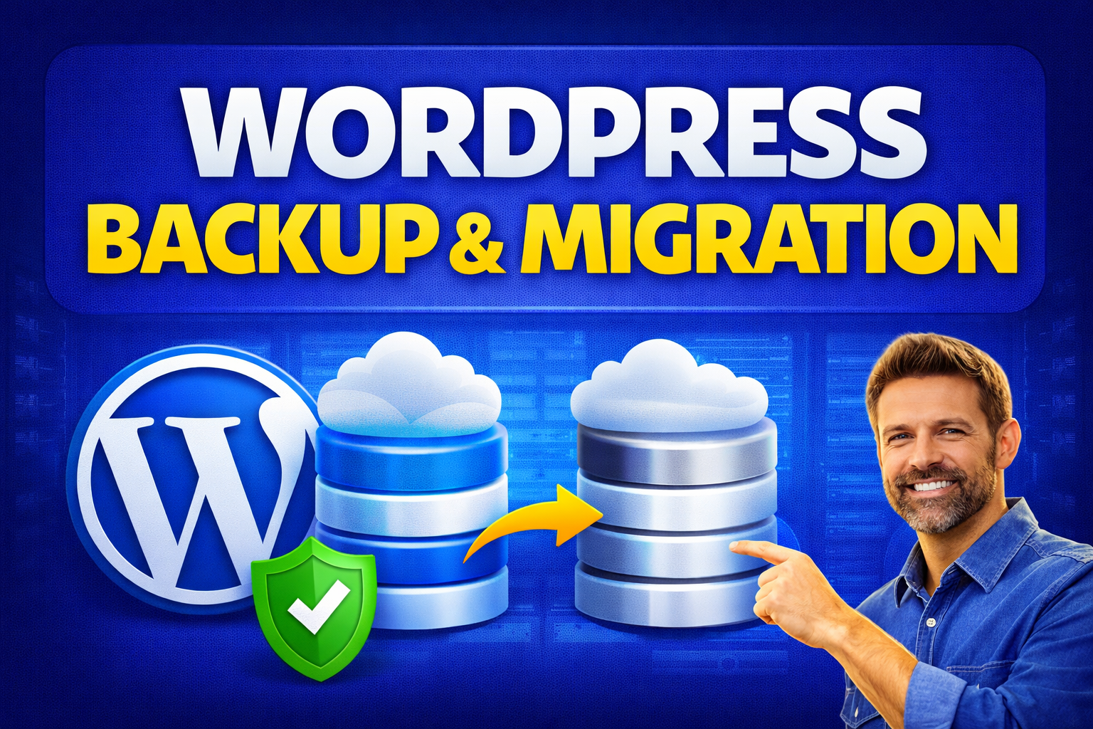 I will safely backup and migrate your WordPress websi...
