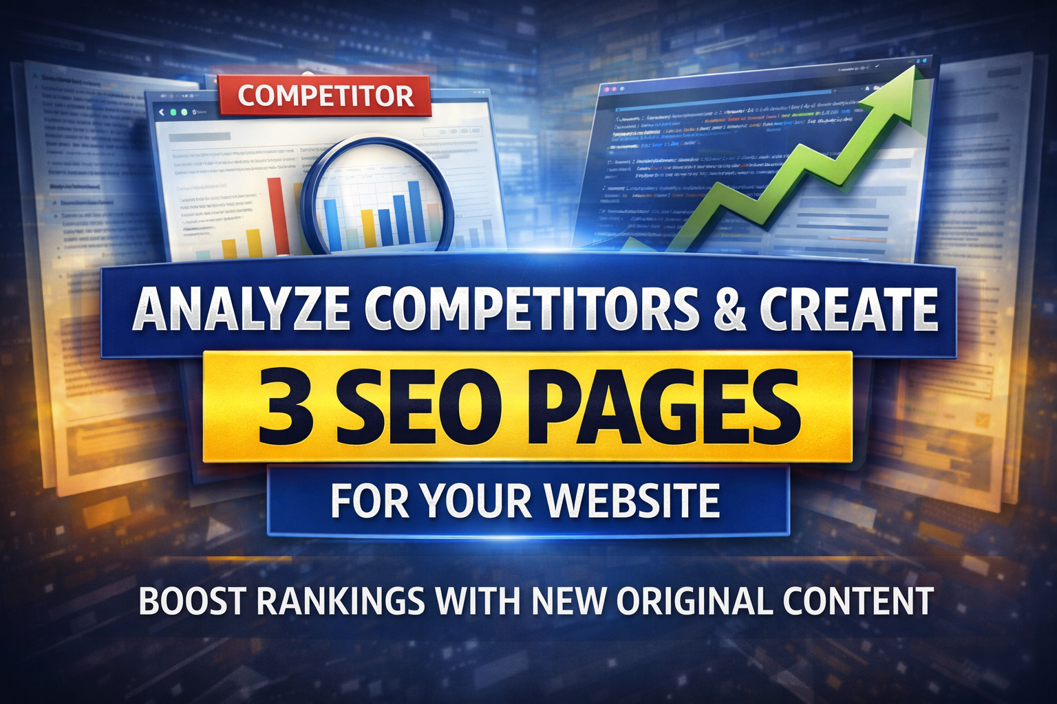 I will analyze competitors and create 3 original SEO-...