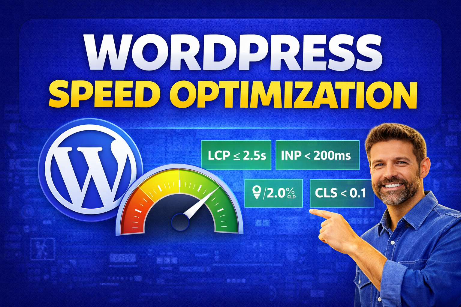 I will optimize WordPress speed for Core Web Vitals a...