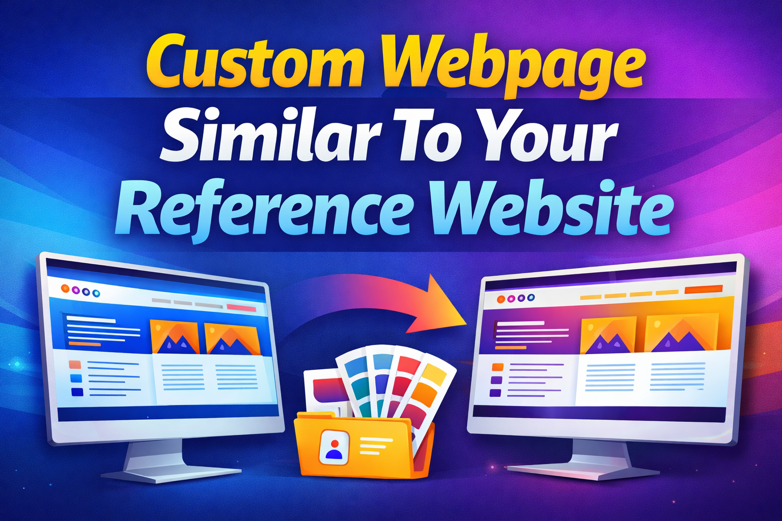 I will design a custom webpage similar to your refere...