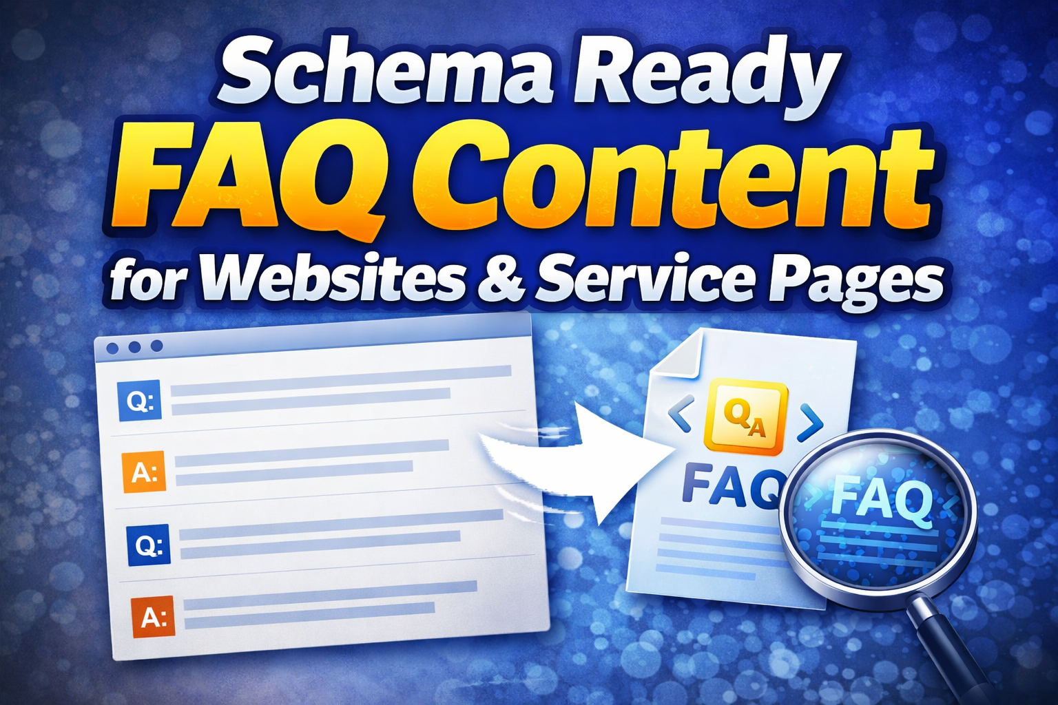I will write a schema ready FAQ content for websites ...