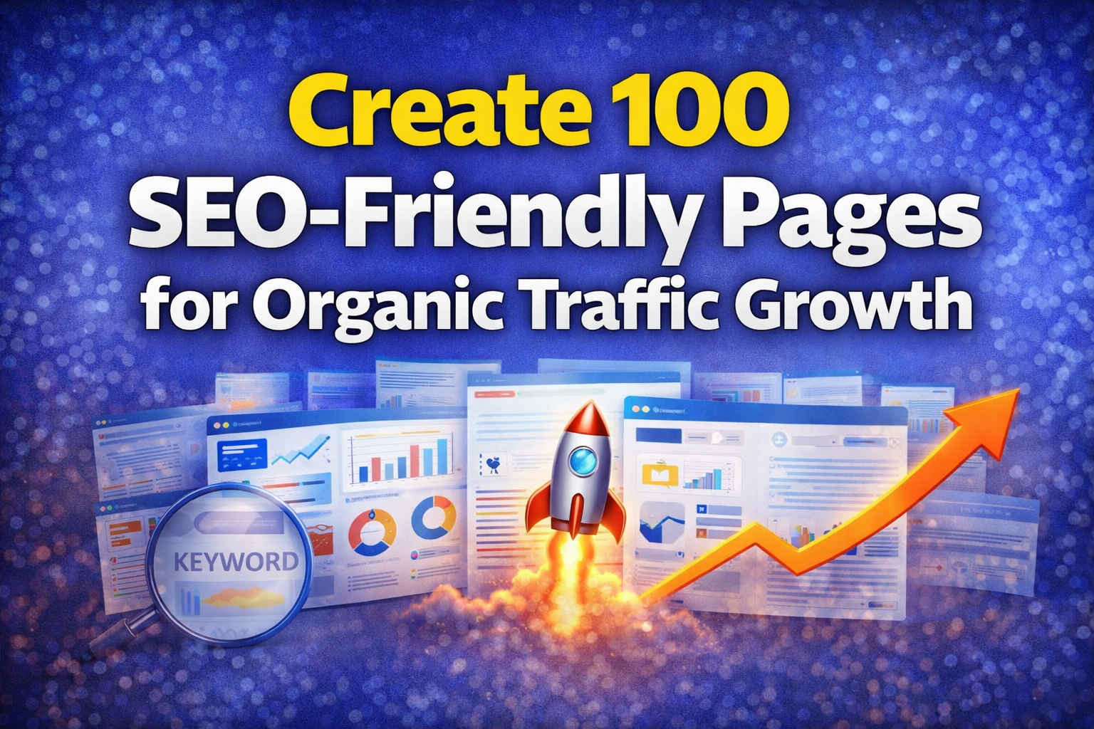 I will create 100 unique SEO friendly pages for organ...