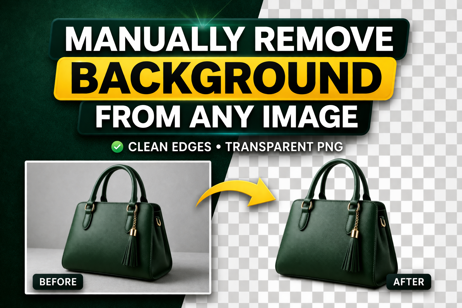 I will manually remove background from any image with...