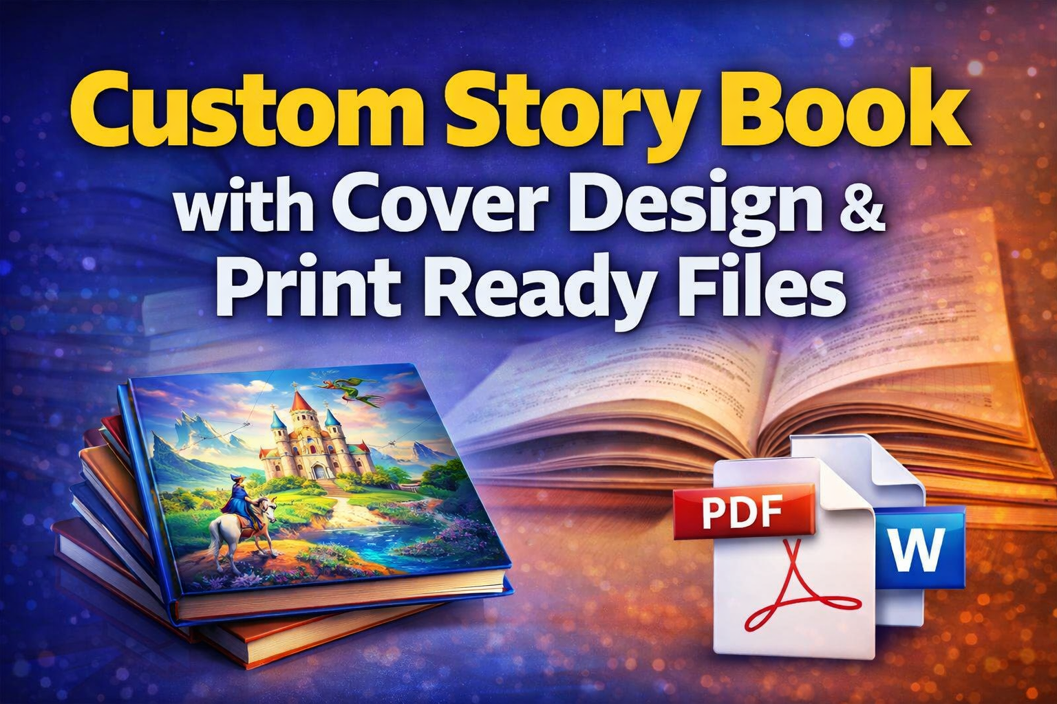 I will ghostwrite a custom story book with cover desi...