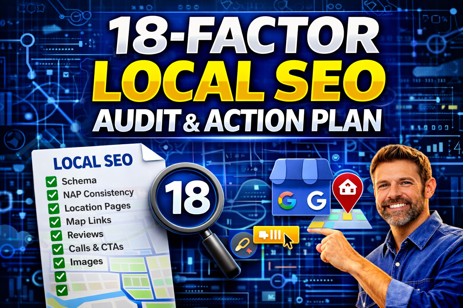 I will audit 18 local SEO factors for Google Business...