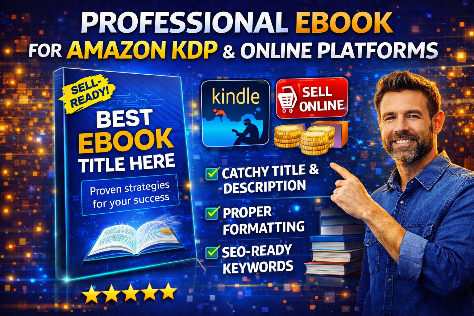 I will create a professional eBook for KDP and online...