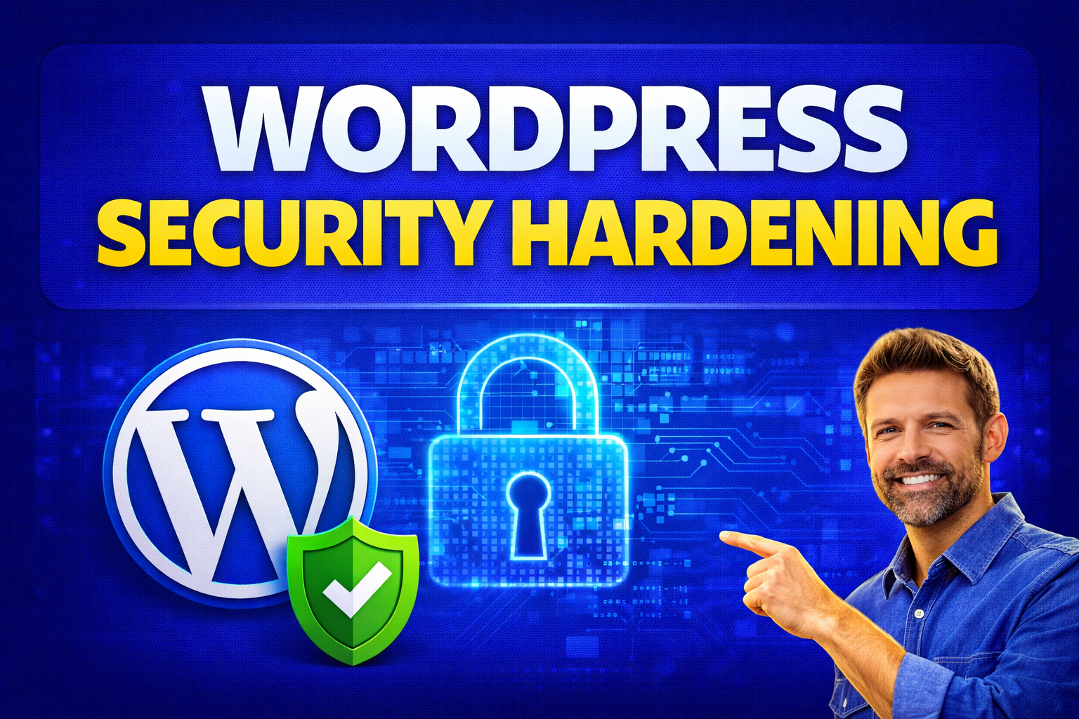 I will harden your WordPress security with manual set...