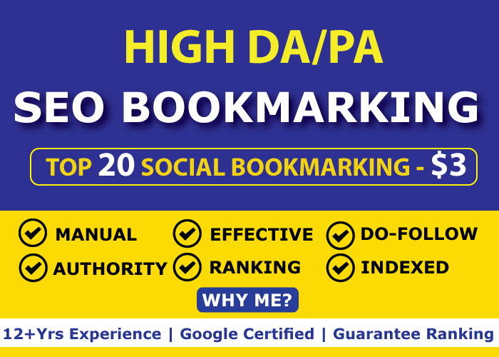 High Authority 20 Social Bookmarking Links within 24 ...