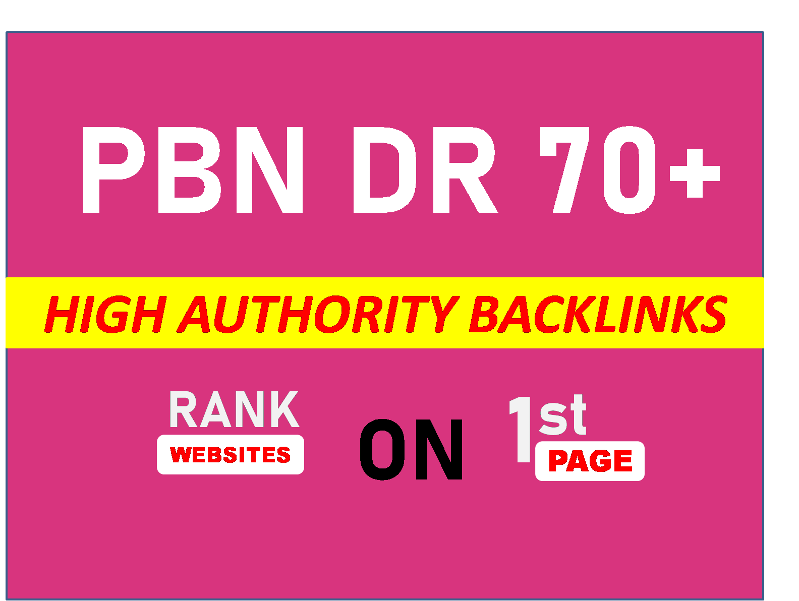 Build 5 Super Powerfull DR 70+ Pbn Links To Rank Webs...
