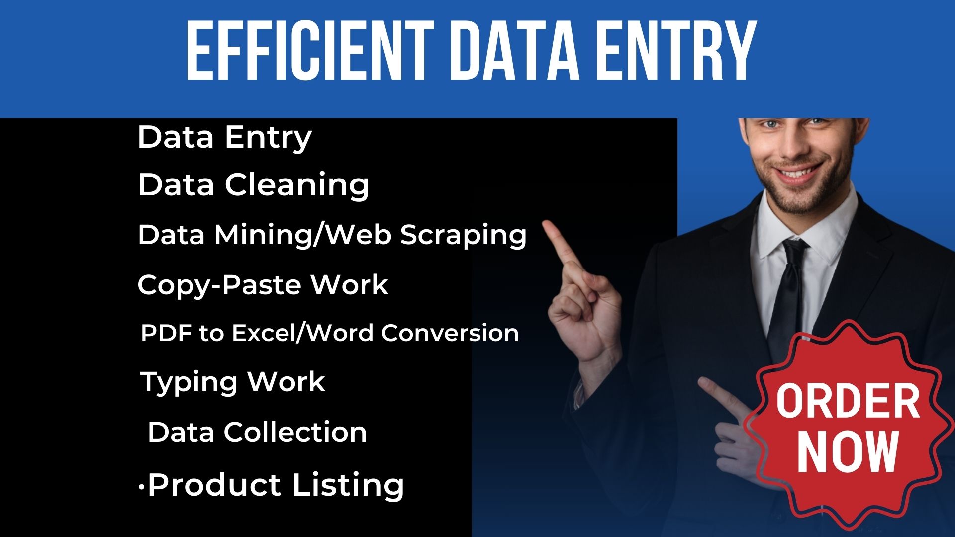 Most Accurate & Efficient Data Entry, Copy Paste...