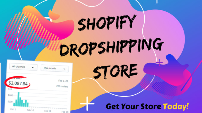 I will create, setup and launch shopify dropshipping...