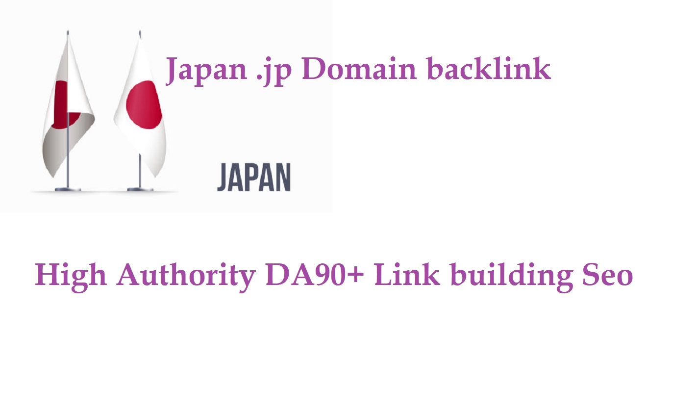 do manually 20 JAPAN JP website backlinks High DA Jap...