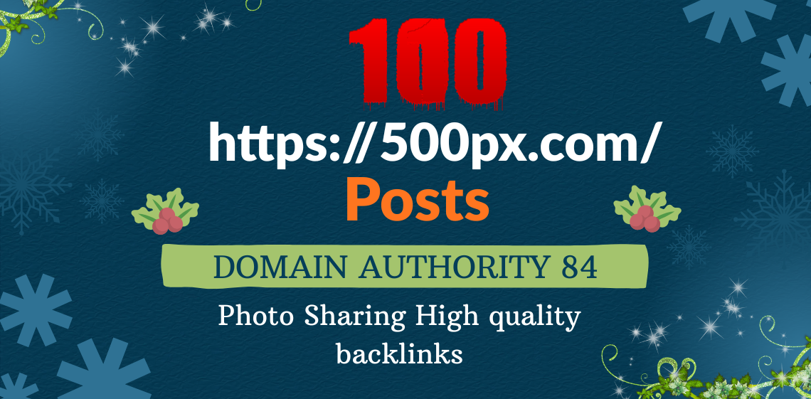 Upload and optimize 100 high quality posts on 500px t...
