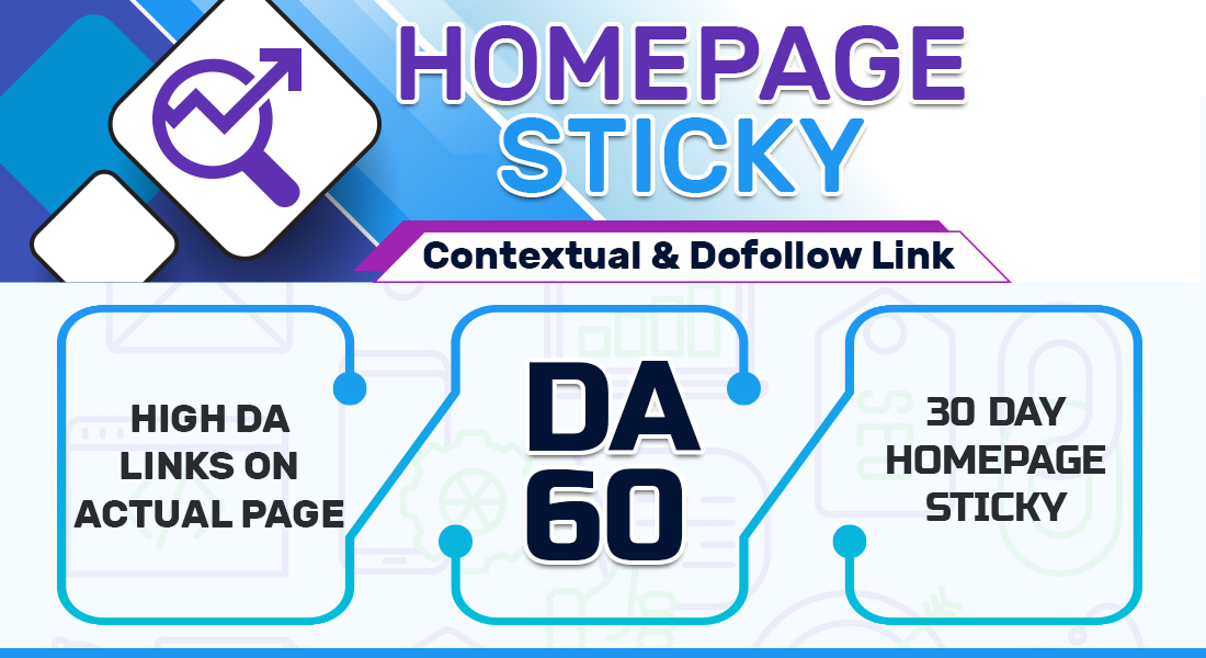 Accept 30 Homepage STICKY POST On high DA50+ PBN back...