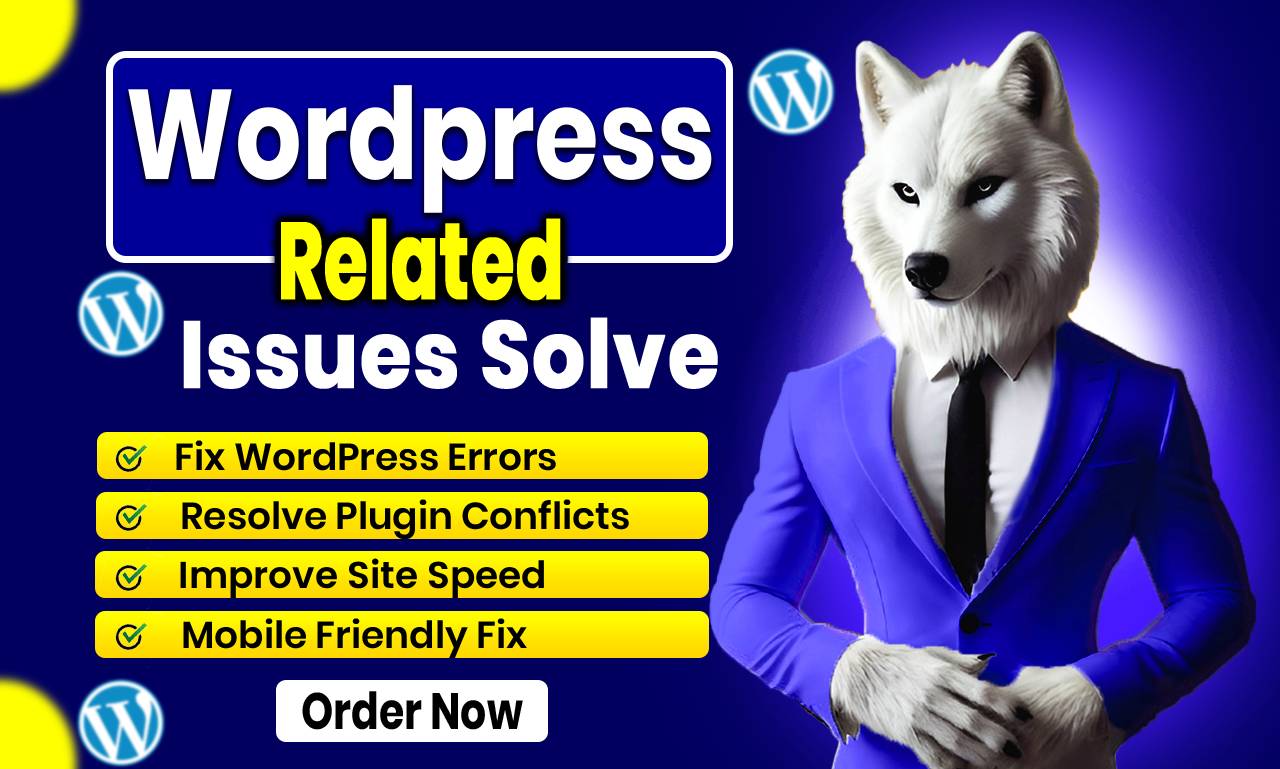 Do Wordpress customization and error or bug fixing of...