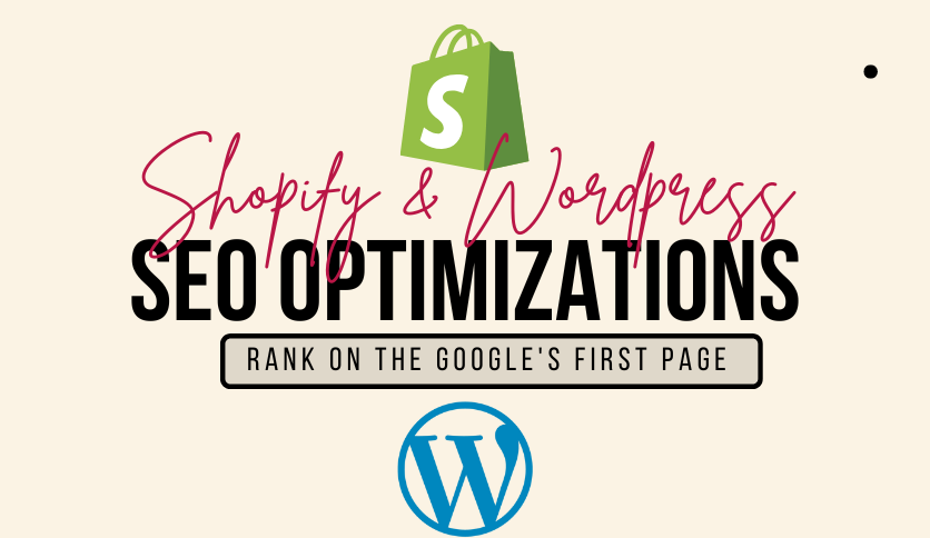 SEO for WordPress or Shopify sites, Full on-page SEO...