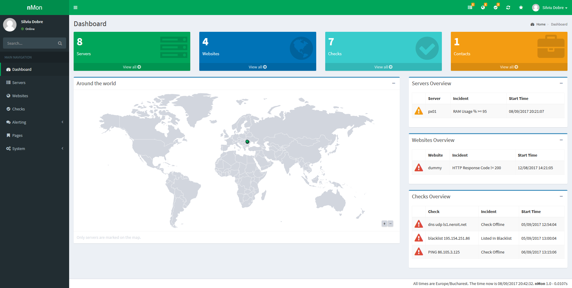 Full Website, Service & Server Monitoring platfo...