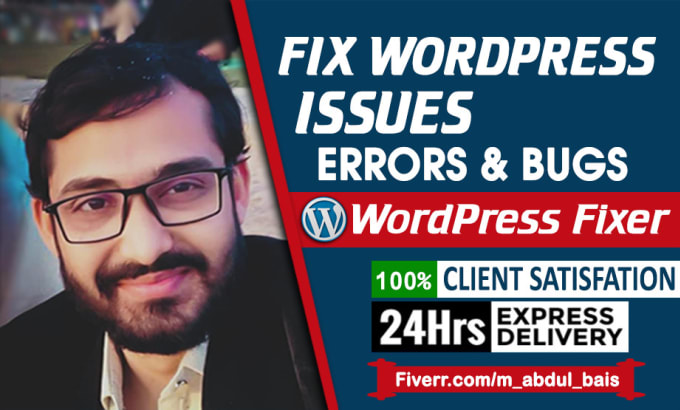 I will fix wordpress issues, fix wordpress errors an...