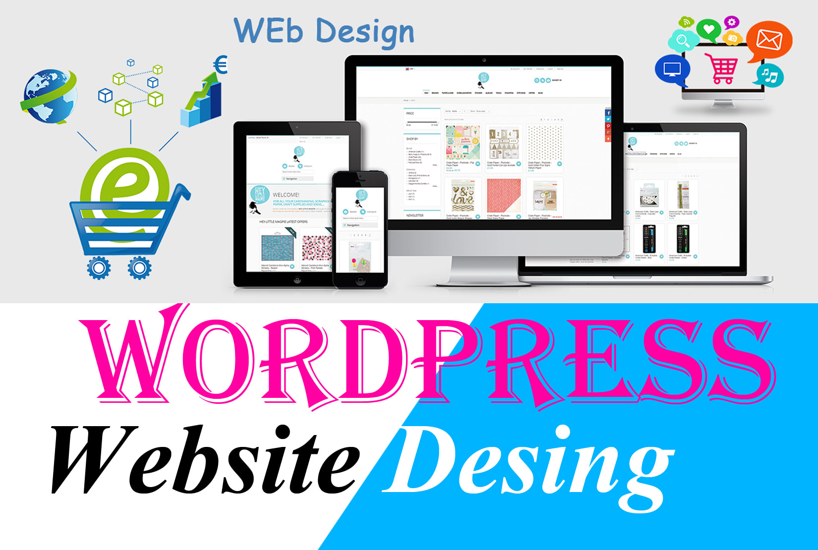 Design, develop, responsive, fast, SEO friendly w...