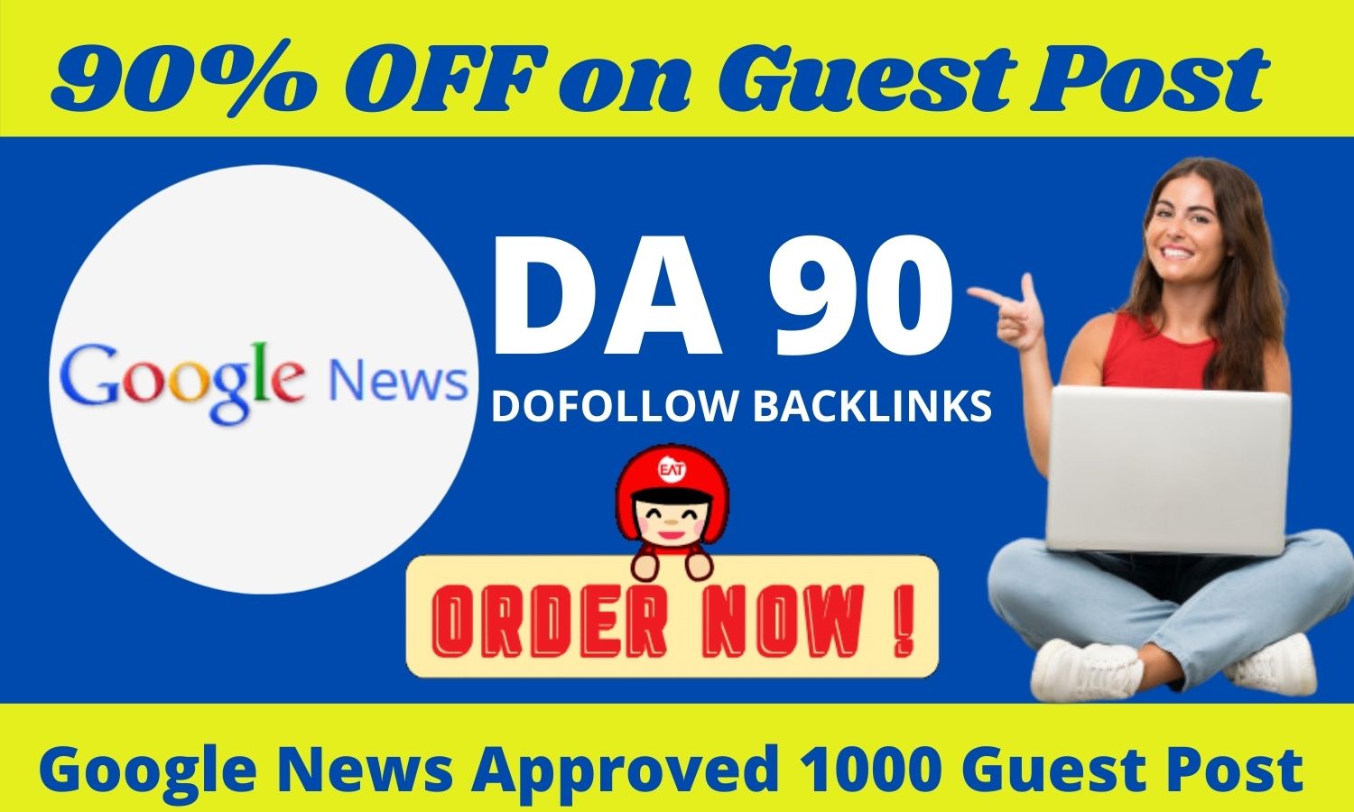 I will publish 50 guest post on high da 40 to da 90 g...